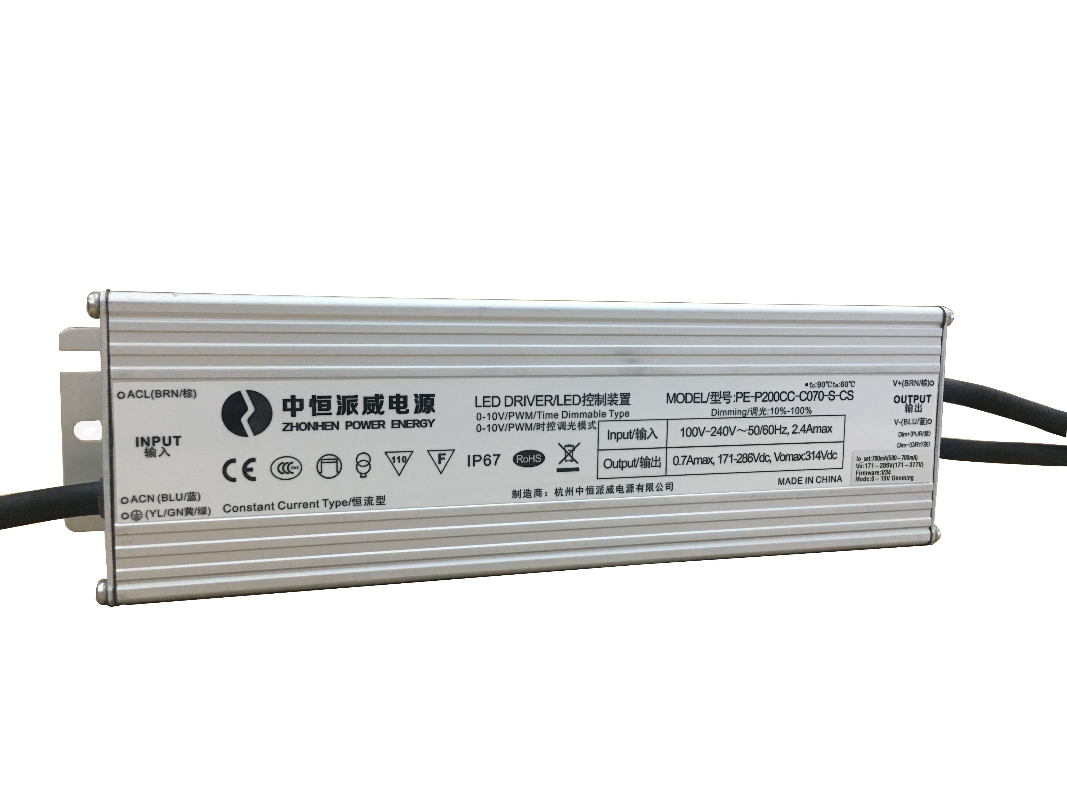 Constant Voltage IP67 with PFC Series